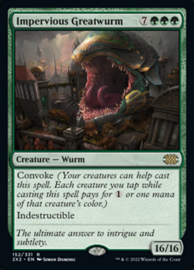 Impervious Greatwurm [Double Masters 2022] | Cracking-Singles