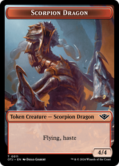 Scorpion Dragon // Plot Double-Sided Token [Outlaws of Thunder Junction Tokens] | Cracking-Singles