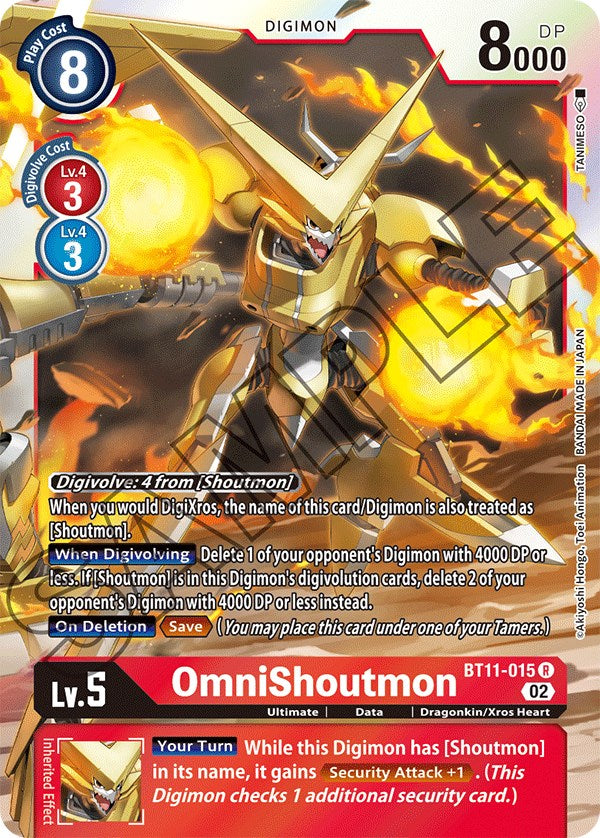 OmniShoutmon [BT11-015] [Dimensional Phase] | Cracking-Singles