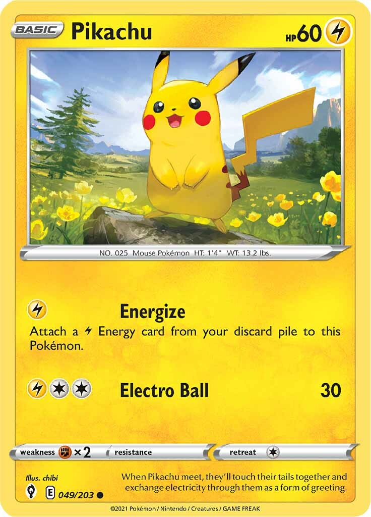 Pikachu (049/203) [Sword & Shield: Evolving Skies] | Cracking-Singles