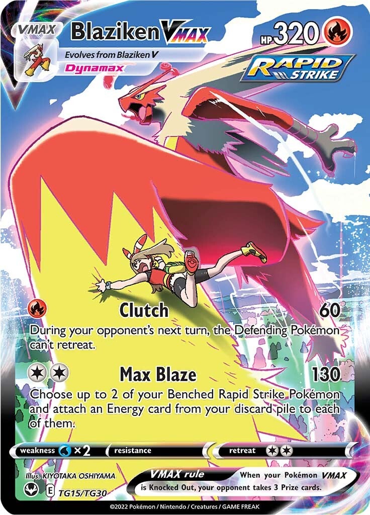 Blaziken VMAX (TG15/TG30) [Sword & Shield: Silver Tempest] | Cracking-Singles