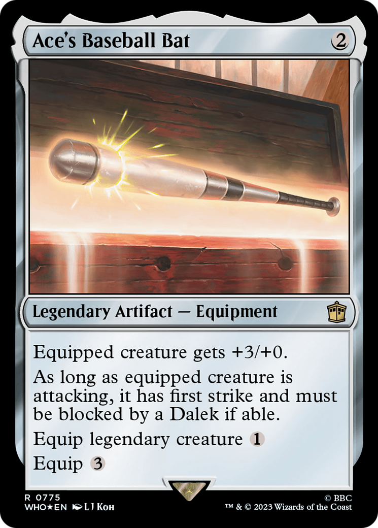 Ace's Baseball Bat (Surge Foil) [Doctor Who] | Cracking-Singles