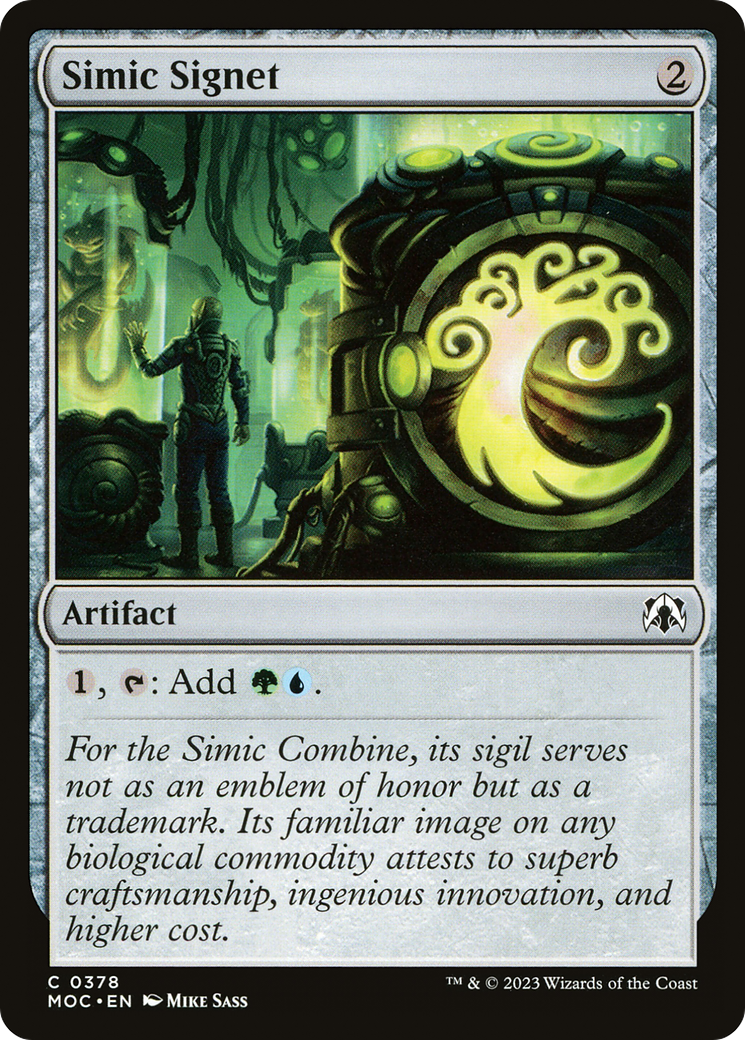 Simic Signet [March of the Machine Commander] | Cracking-Singles