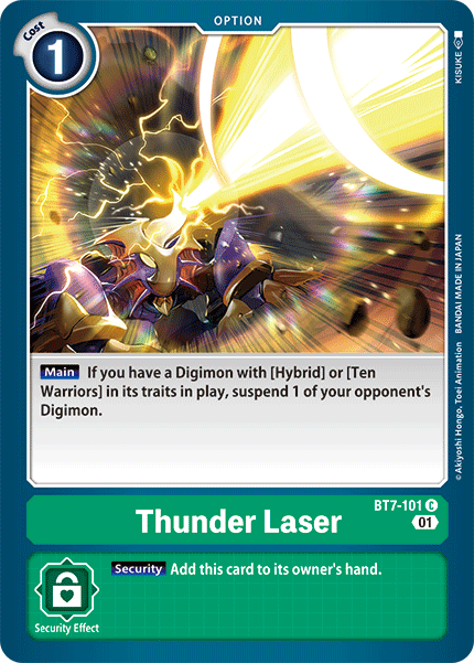 Thunder Laser [BT7-101] [Next Adventure] | Cracking-Singles