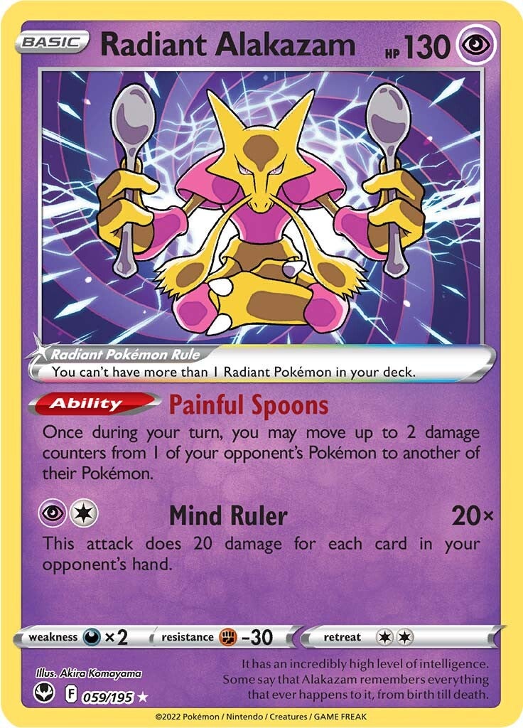 Radiant Alakazam (059/195) [Sword & Shield: Silver Tempest] | Cracking-Singles