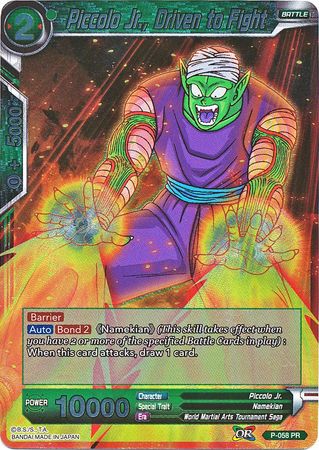 Piccolo Jr., Driven to Fight (P-058) [Promotion Cards] | Cracking-Singles