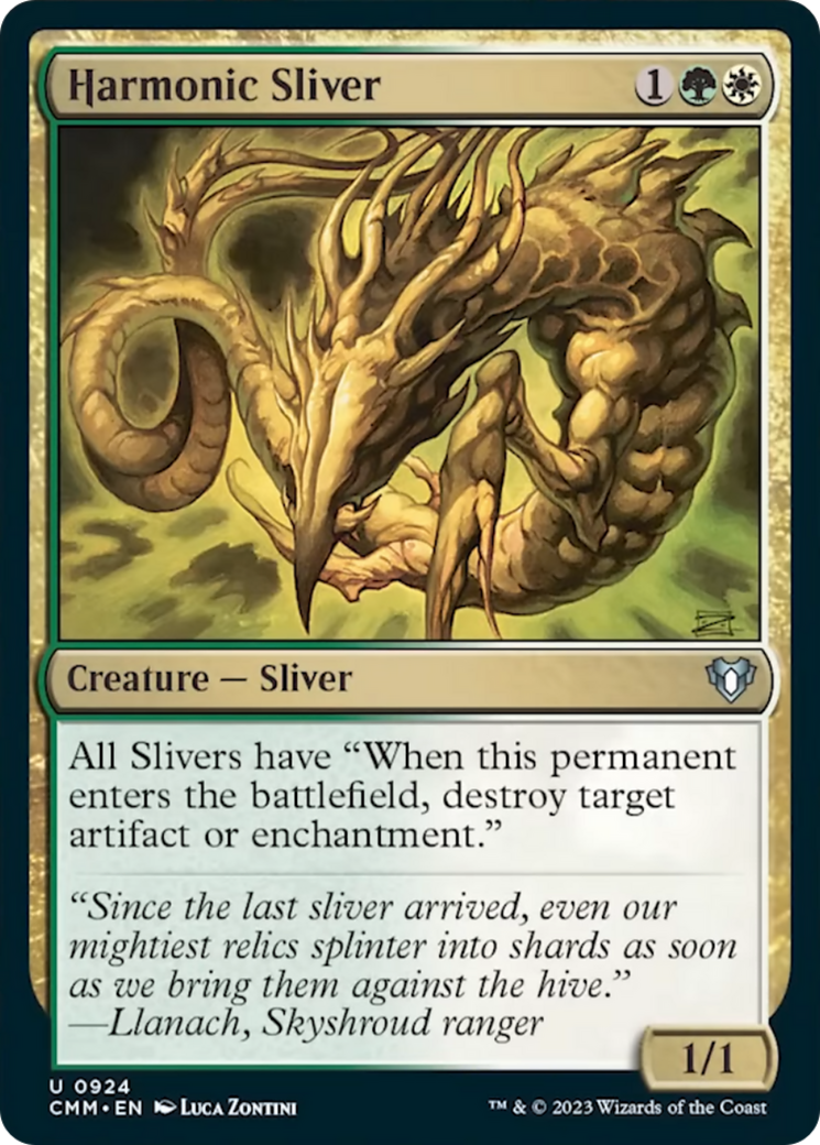 Harmonic Sliver [Commander Masters] | Cracking-Singles