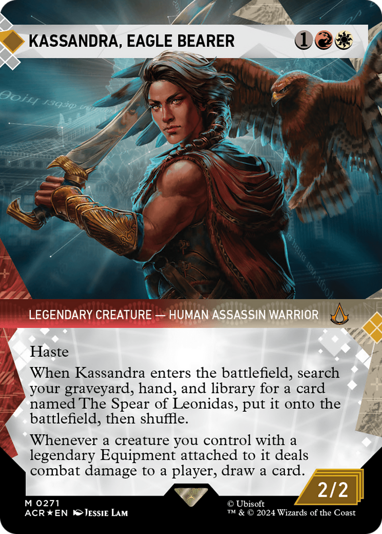 Kassandra, Eagle Bearer (Showcase) (Textured Foil) [Assassin's Creed] | Cracking-Singles