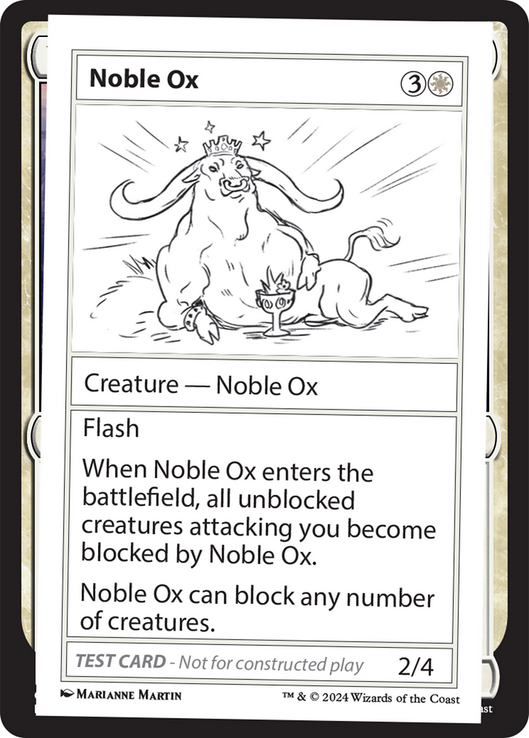 Noble Ox [Mystery Booster 2 Playtest Cards] | Cracking-Singles