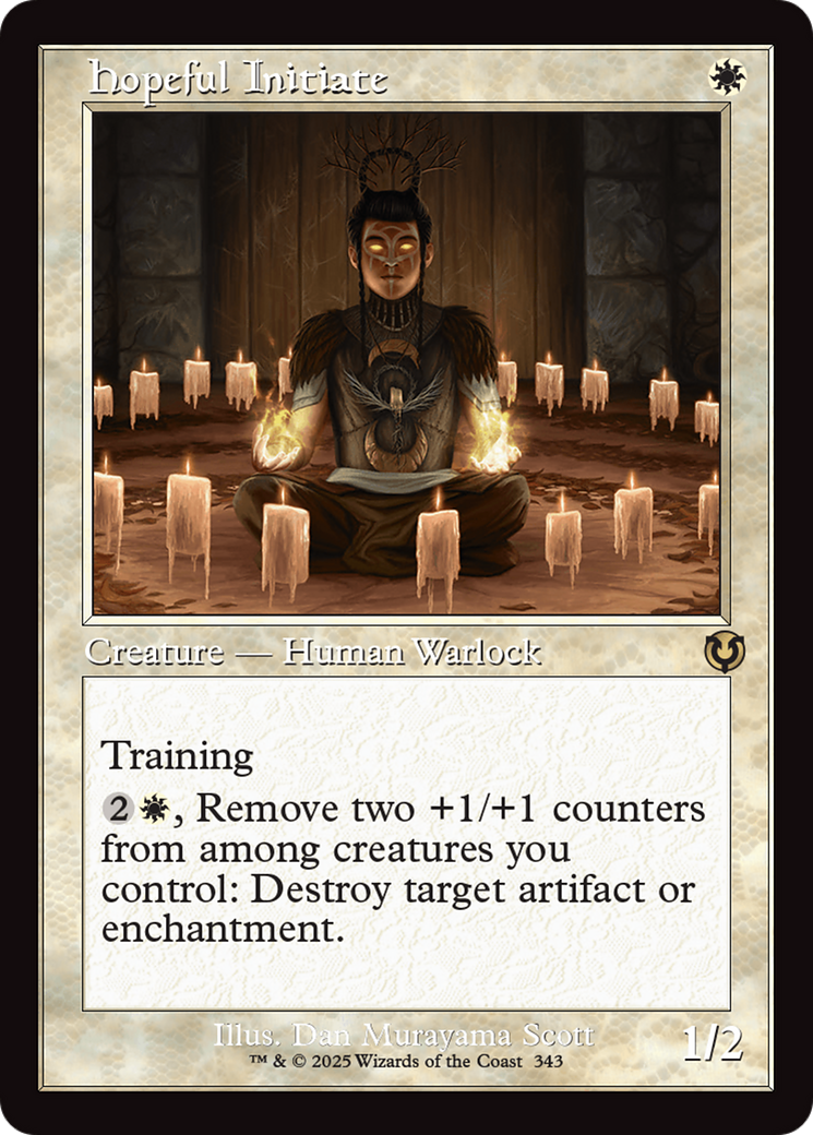 Hopeful Initiate (Retro Frame) [Innistrad Remastered] | Cracking-Singles