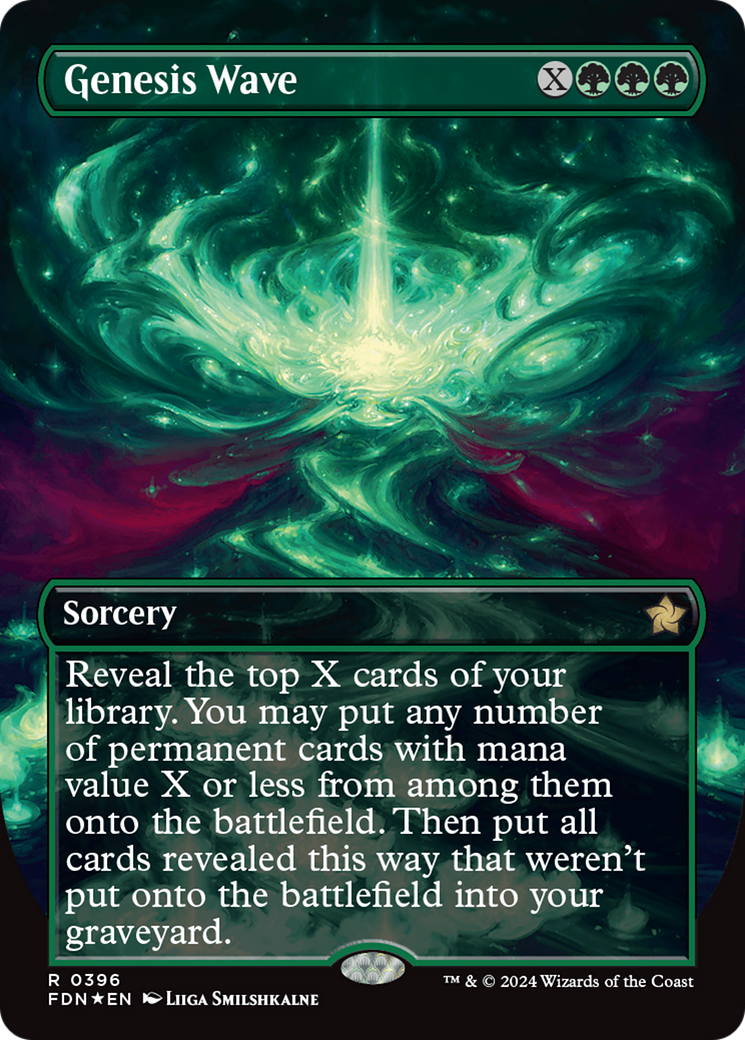 Genesis Wave (Borderless) (Mana Foil) [Foundations] | Cracking-Singles