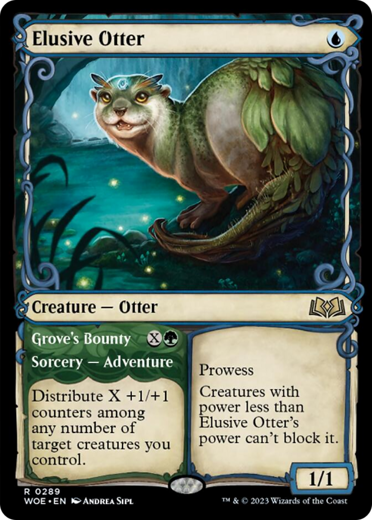 Elusive Otter // Grove's Bounty (Showcase) [Wilds of Eldraine] | Cracking-Singles