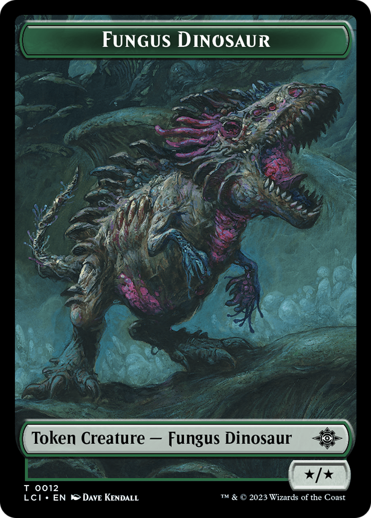 Fungus Dinosaur // Spirit Double-Sided Token [The Lost Caverns of Ixalan Tokens] | Cracking-Singles