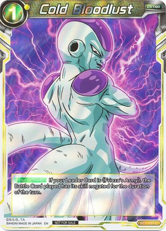 Cold Bloodlust (BT1-107) [Promotion Cards] | Cracking-Singles