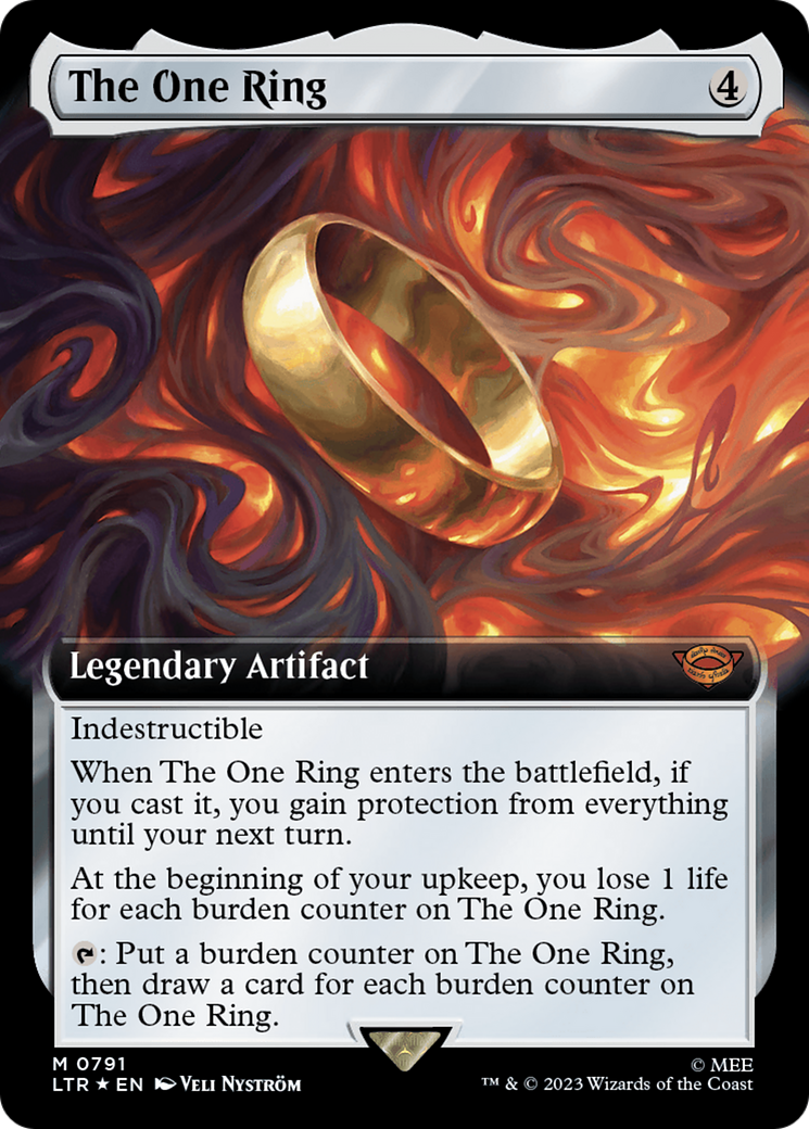 The One Ring (Extended Art) (Surge Foil) [The Lord of the Rings: Tales of Middle-Earth] | Cracking-Singles