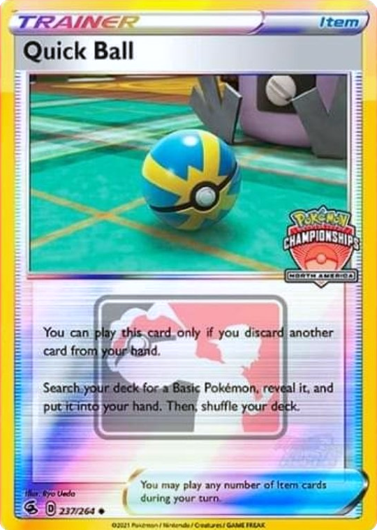 Quick Ball (237/264) (North America Championships Promo) [Sword & Shield: Fusion Strike] | Cracking-Singles