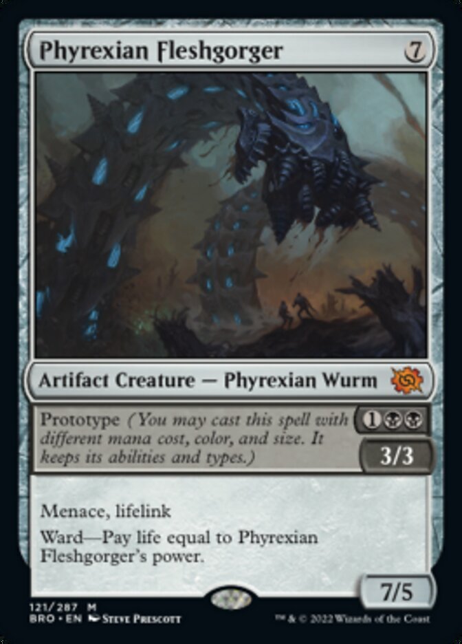 Phyrexian Fleshgorger (Promo Pack) [The Brothers' War Promos] | Cracking-Singles