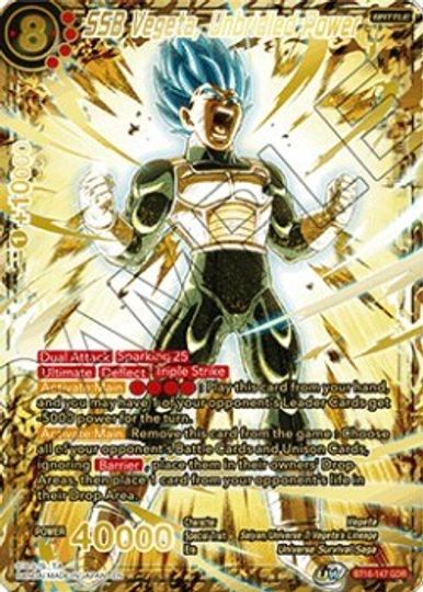 SSB Vegeta, Unbridled Power (God Rare) (BT16-147) [Tournament Promotion Cards] | Cracking-Singles