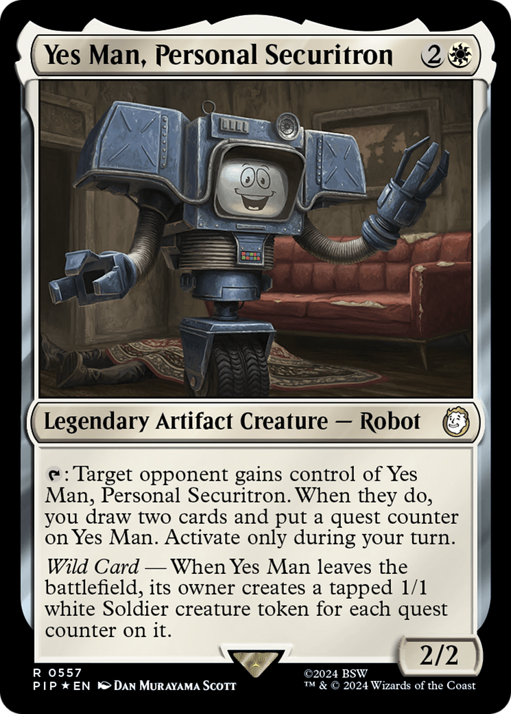 Yes Man, Personal Securitron (Surge Foil) [Fallout] | Cracking-Singles