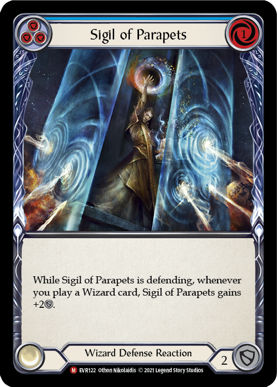 Sigil of Parapets [EVR122] (Everfest)  1st Edition Rainbow Foil | Cracking-Singles