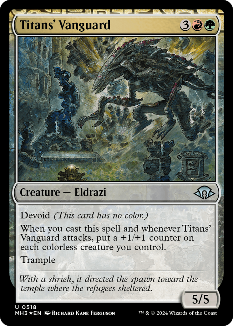 Titans' Vanguard (Ripple Foil) [Modern Horizons 3] | Cracking-Singles