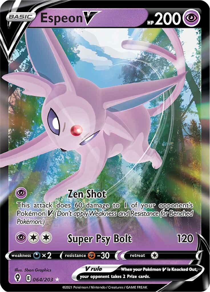 Espeon V (064/203) [Sword & Shield: Evolving Skies] | Cracking-Singles