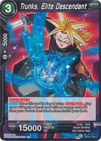 Trunks, Elite Descendant (BT10-130) [Rise of the Unison Warrior 2nd Edition] | Cracking-Singles