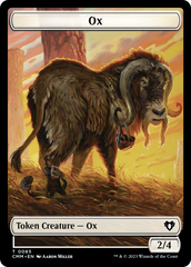 Phyrexian Golem // Ox Double-Sided Token [Commander Masters Tokens] | Cracking-Singles