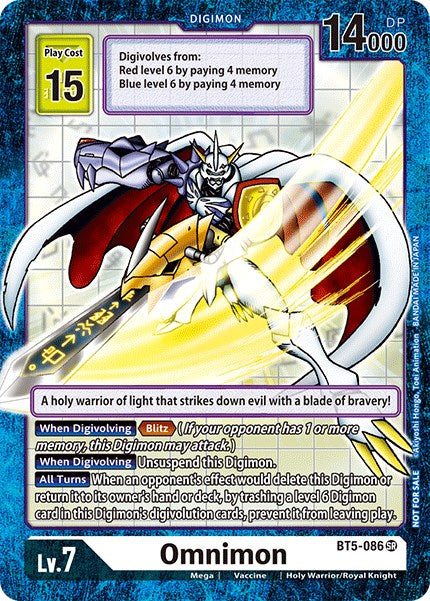 Omnimon [BT5-086] (Across Time Box Promo) [Battle of Omni Promos] | Cracking-Singles