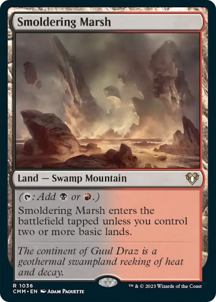 Smoldering Marsh [Commander Masters] | Cracking-Singles