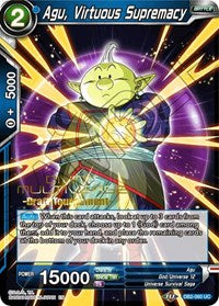 Agu, Virtuous Supremacy (Divine Multiverse Draft Tournament) (DB2-060) [Tournament Promotion Cards] | Cracking-Singles