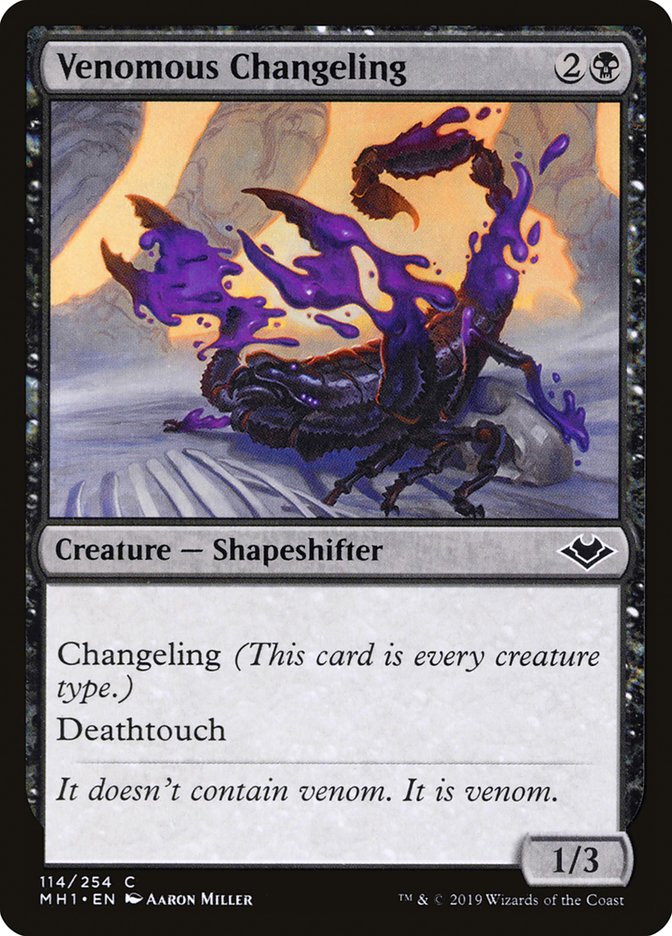 Venomous Changeling [Modern Horizons] | Cracking-Singles