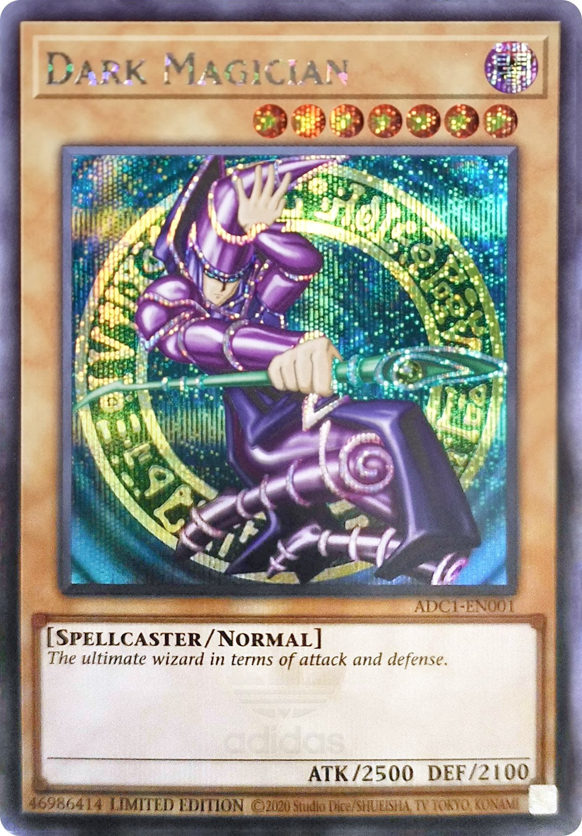 Dark Magician (Adidas Exclusive) [ADC1-EN001] Prismatic Secret Rare | Cracking-Singles