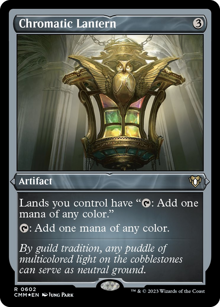 Chromatic Lantern (Foil Etched) [Commander Masters] | Cracking-Singles