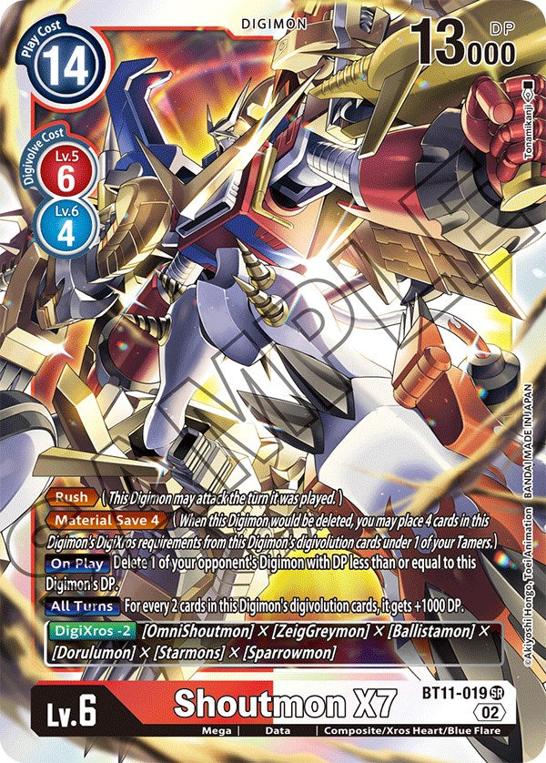 Shoutmon X7 [BT11-019] [Dimensional Phase] | Cracking-Singles