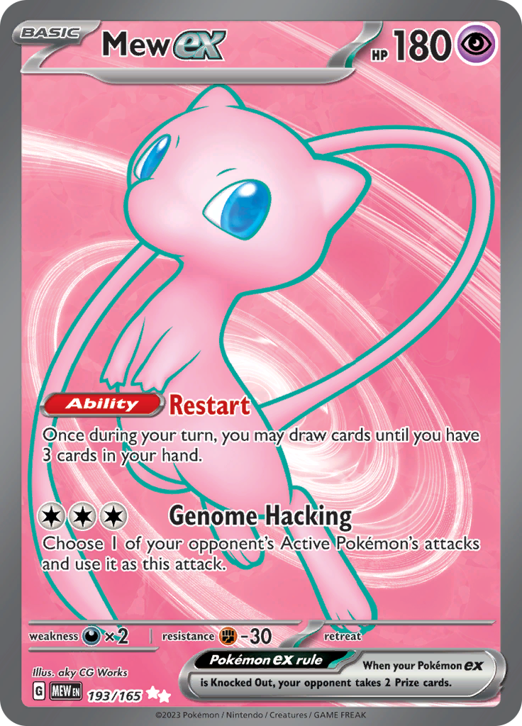 Mew ex (193/165) [Scarlet & Violet: 151] | Cracking-Singles