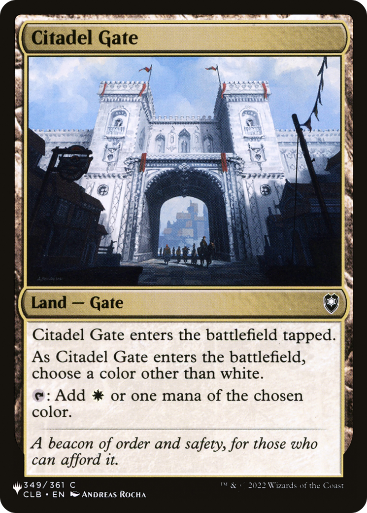 Citadel Gate [The List] | Cracking-Singles