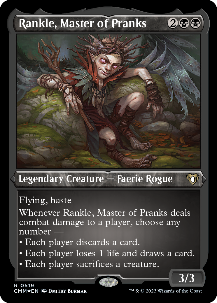 Rankle, Master of Pranks (Foil Etched) [Commander Masters] | Cracking-Singles