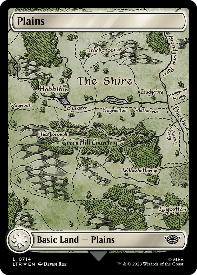 Plains (0714) (Surge Foil) [The Lord of the Rings: Tales of Middle-Earth] | Cracking-Singles