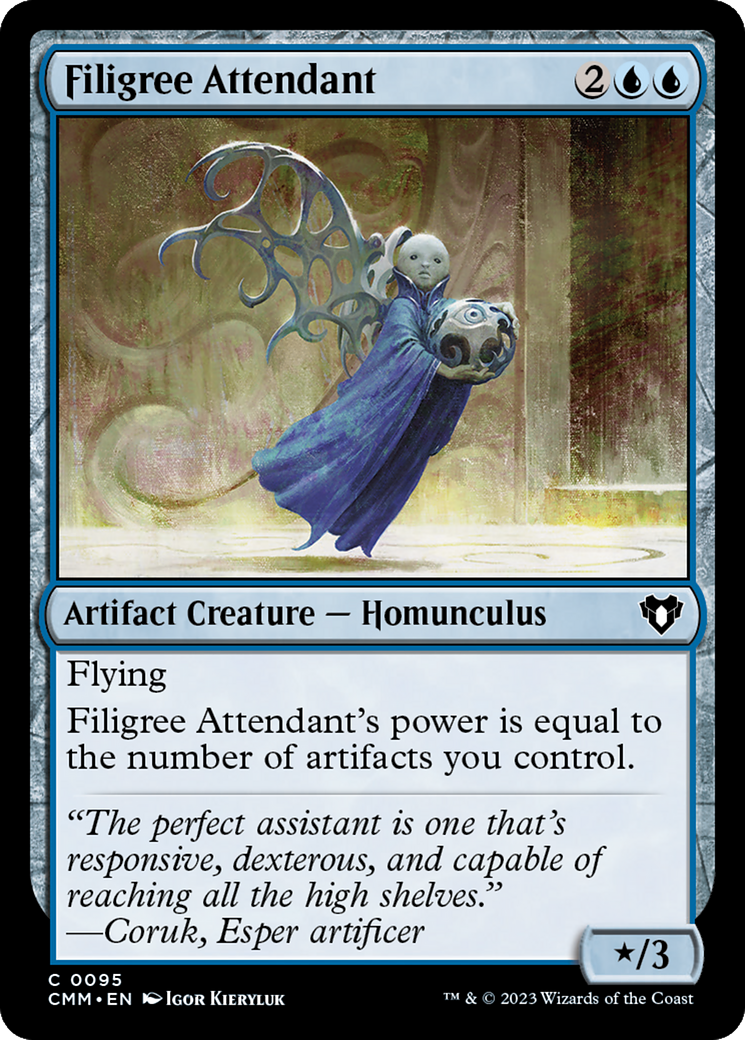 Filigree Attendant [Commander Masters] | Cracking-Singles