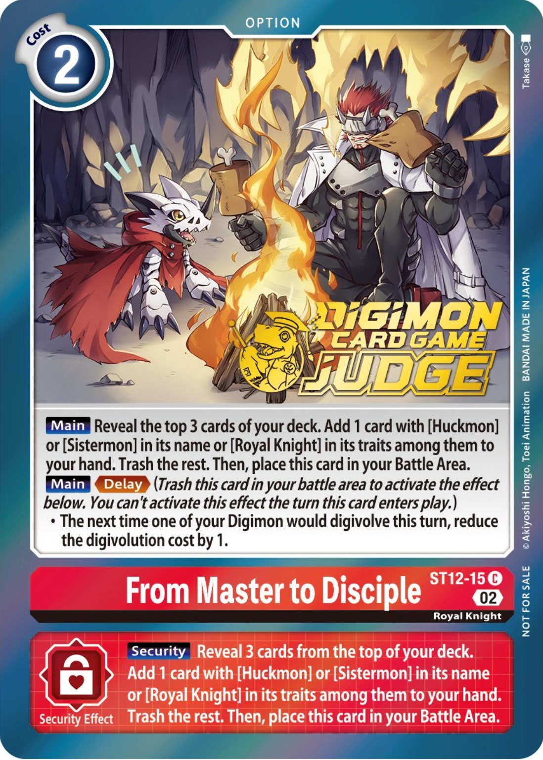 From Master to Disciple [ST12-15] (Judge Pack 3) [Starter Deck: Jesmon Promos] | Cracking-Singles