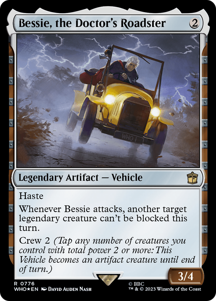 Bessie, the Doctor's Roadster (Surge Foil) [Doctor Who] | Cracking-Singles