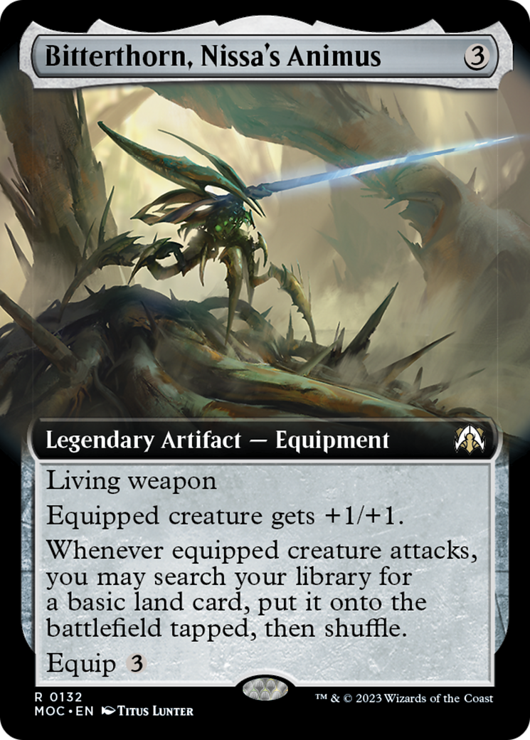 Bitterthorn, Nissa's Animus (Extended Art) [March of the Machine Commander] | Cracking-Singles