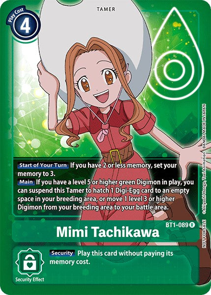 Mimi Tachikawa [BT1-089] (Official Tournament Pack Vol.3) [Release Special Booster Promos] | Cracking-Singles