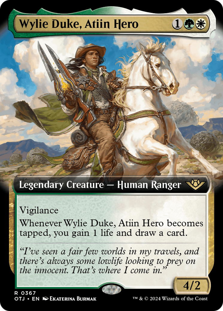 Wylie Duke, Atiin Hero (Extended Art) [Outlaws of Thunder Junction] | Cracking-Singles