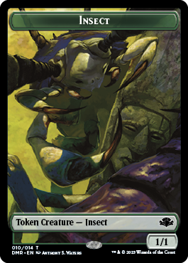 Insect Token [Dominaria Remastered Tokens] | Cracking-Singles