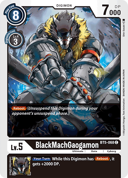 BlackMachGaogamon [BT5-068] [Battle of Omni] | Cracking-Singles