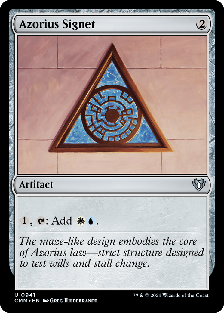 Azorius Signet [Commander Masters] | Cracking-Singles