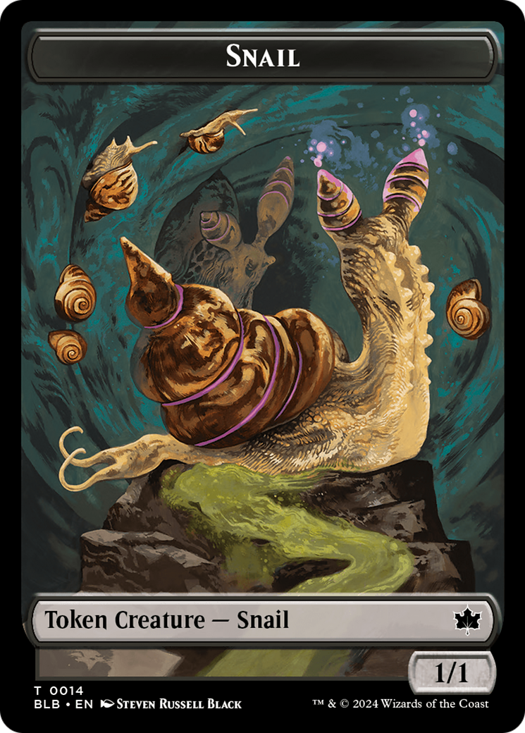 Snail // Thundertrap Trainer Double-Sided Token [Bloomburrow Tokens] | Cracking-Singles