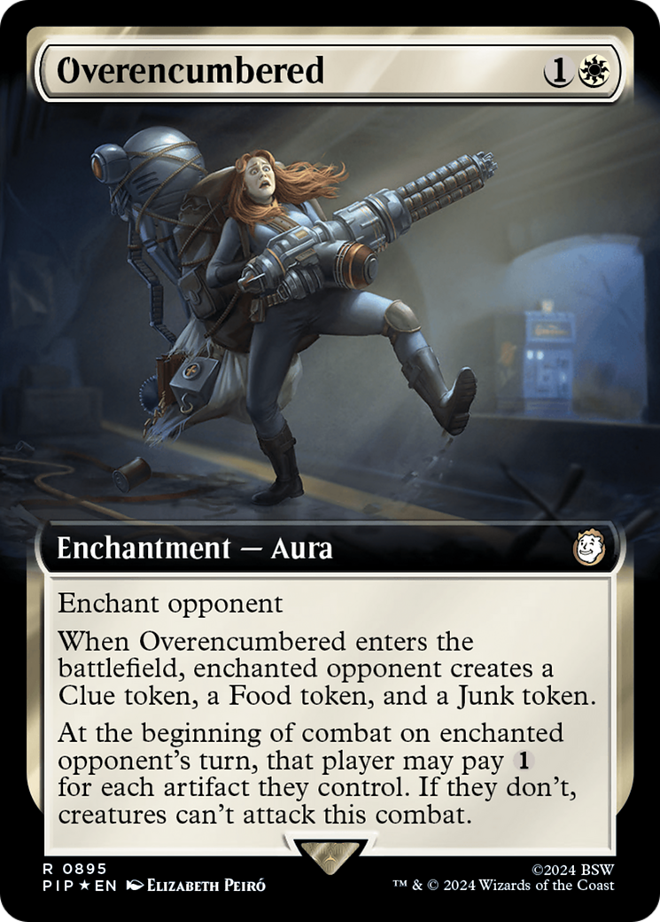 Overencumbered (Extended Art) (Surge Foil) [Fallout] | Cracking-Singles